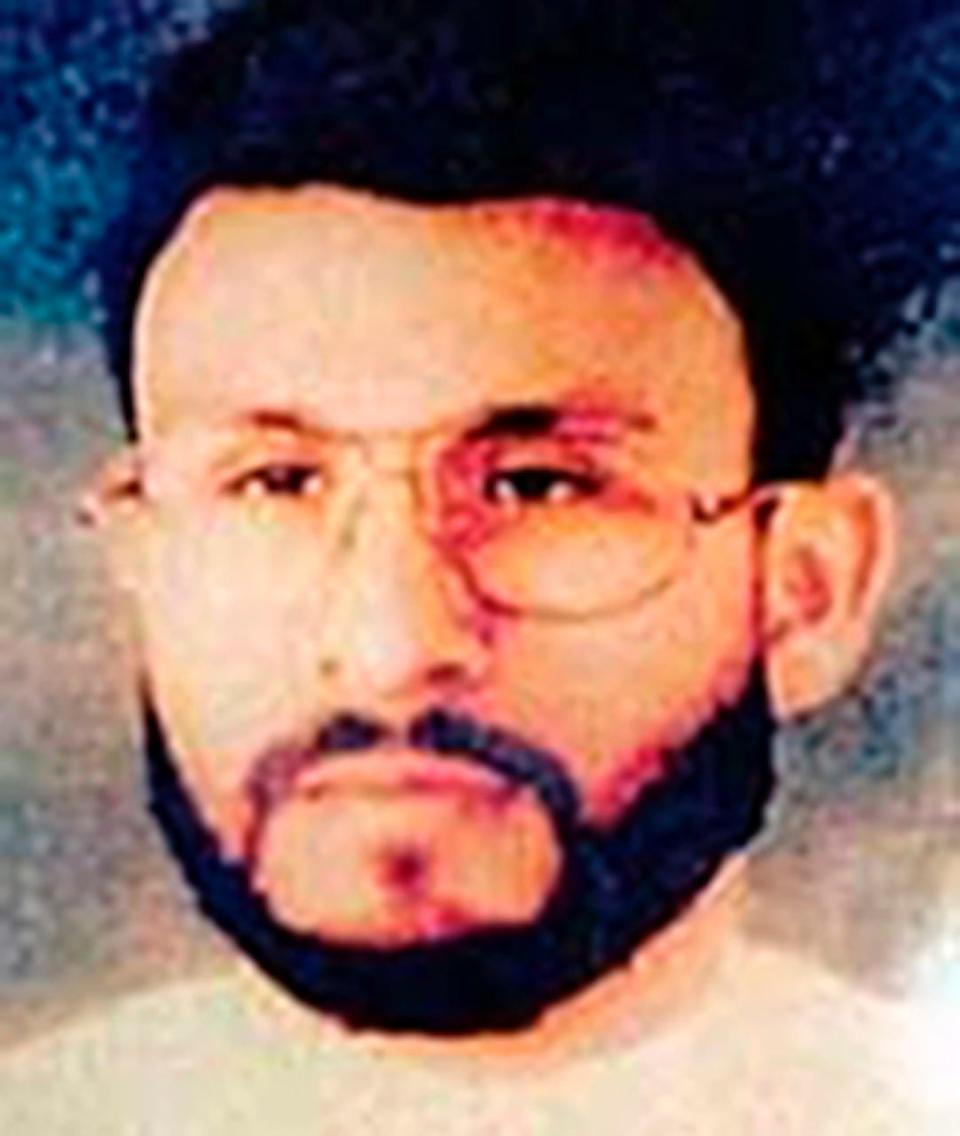 This photo provided by U.S. Central Command, shows Abu Zubaydah, date and location unknown.