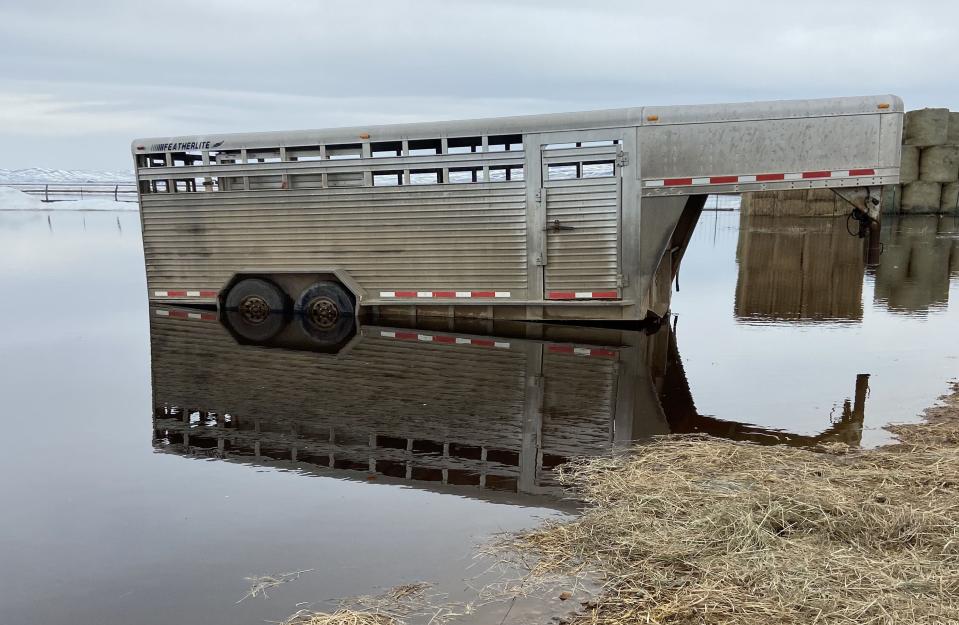 A flooded farm is pictured in this undated handout photo from the Utah Department of Agriculture and Food. | Utah Department of Agriculture and Food