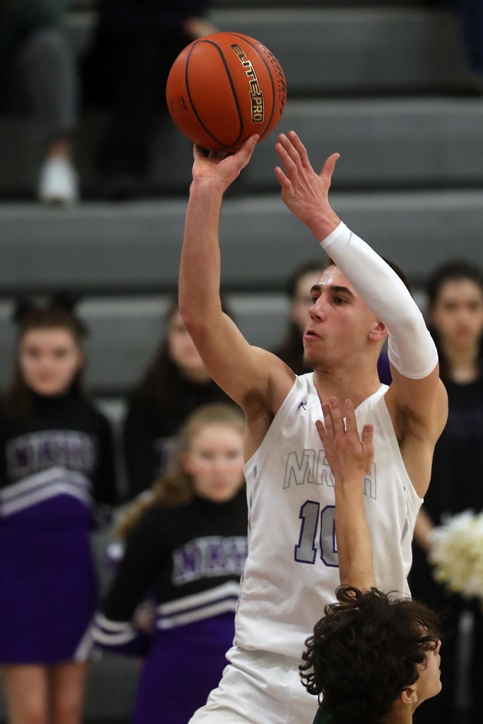 North Kitsap junior Cade Orness and the Vikings placed first in the Olympic League 2A standings this winter, winning all 14 league contests.