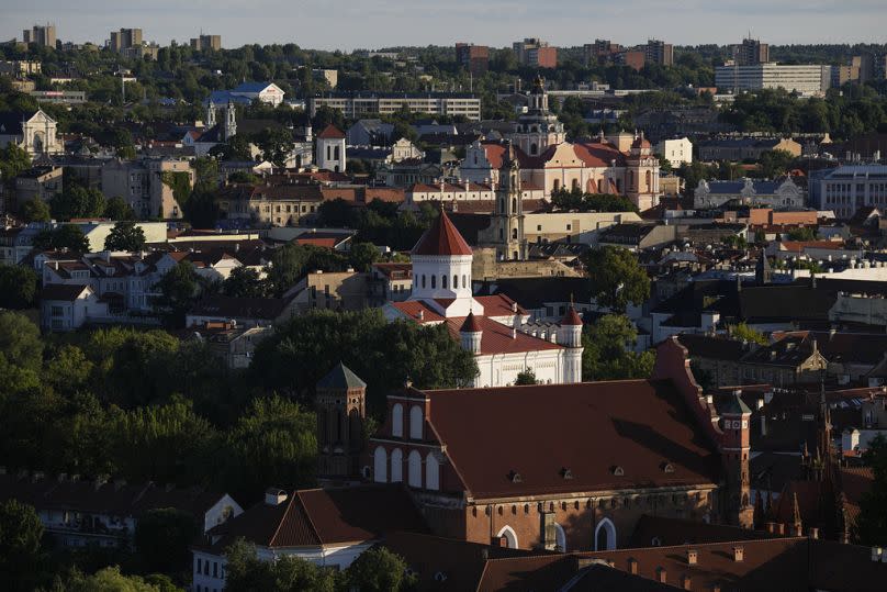 FILE A view of the city during a NATO summit in Vilnius, Lithuania, Tuesday, July 11, 2023.