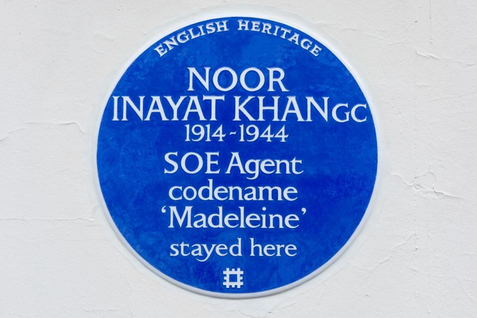The plaque bears details of the agent's code name (PA)