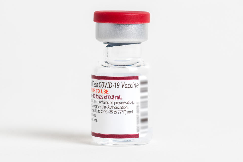 A vial of Pfizer's COVID-19 vaccine (Pfizer)