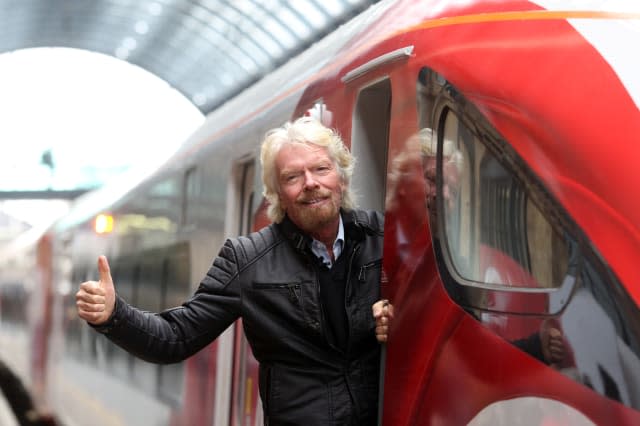 Richard Branson Unveils Virgin Trains' New Fleet For East Coast Main Line