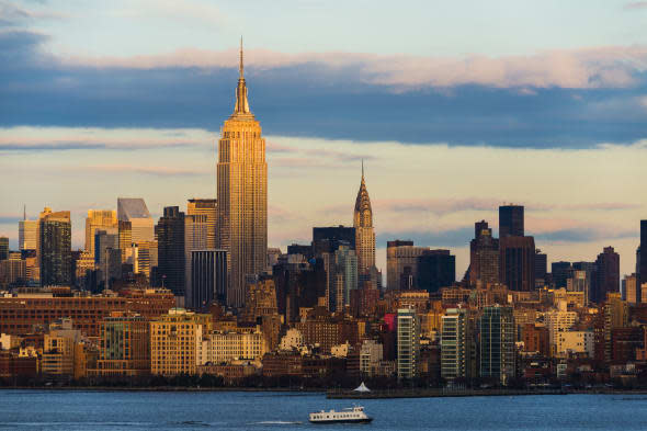 USA, New York State, New York City, Skyline with Empire State Building