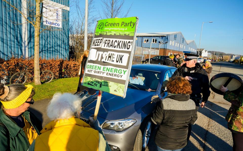 New tests have revealed “excellent rock quality” for fracking at the protest-hit site - © Dave Ellison / Alamy Live News