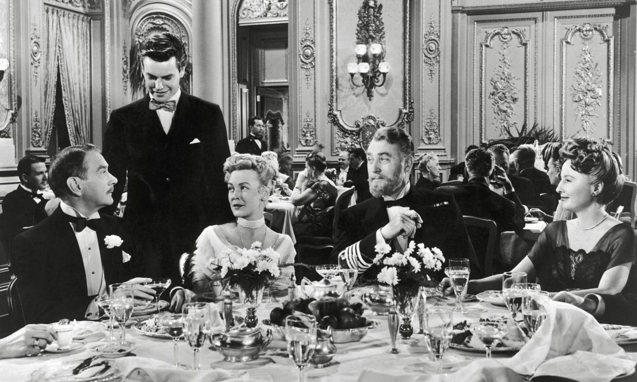 <span>A scene from the film Titanic, (1953). The exhibition displays the lunch menu passengers would have eaten on the day the ship sank. </span><span>Photograph: PictureLux/The Hollywood Archive/Alamy</span>