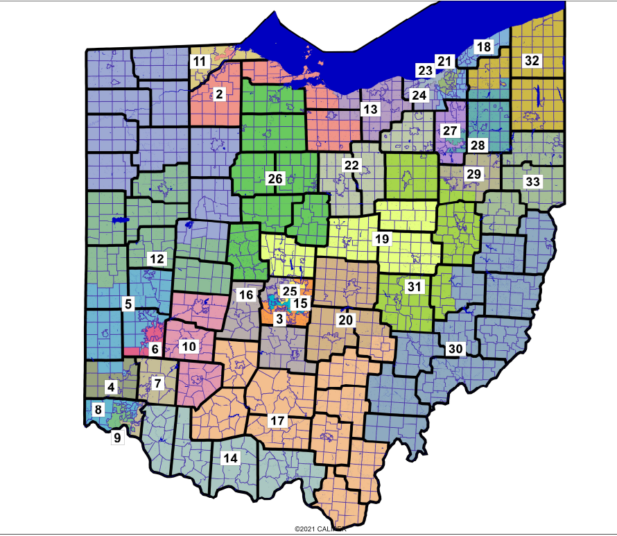 Ohio Senate map