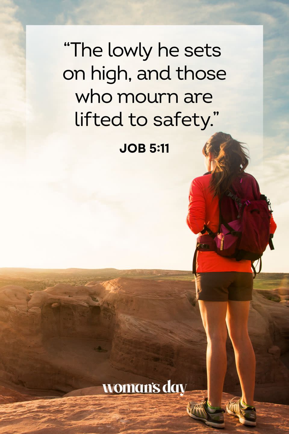 <p>“The lowly he sets on high, and those who mourn are lifted to safety.” </p><p><strong>The Good News: </strong>God takes care of those who are in low, unsafe places. He comforts and protects them.</p>