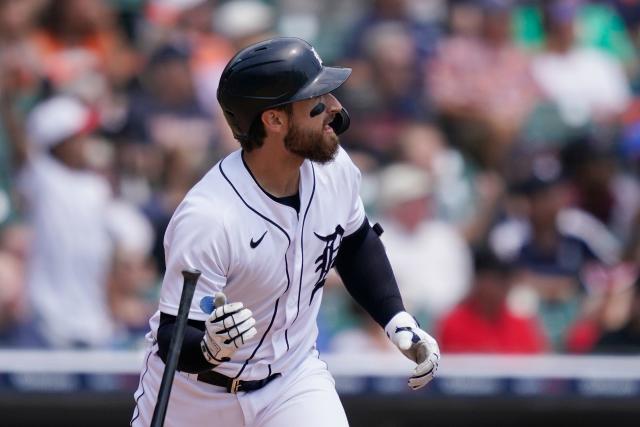 Isaac Paredes LAUNCHES this ball over the left field wall for Team