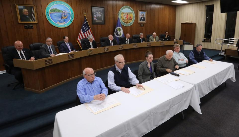 A Joint special meeting of the Haverstraw town board and planning board was held to vote on a settlement deal in a land-use federal lawsuit by K'hal Bnei Torah of Mount Ivy at town hall in Thiells Feb. 13, 2023.  
