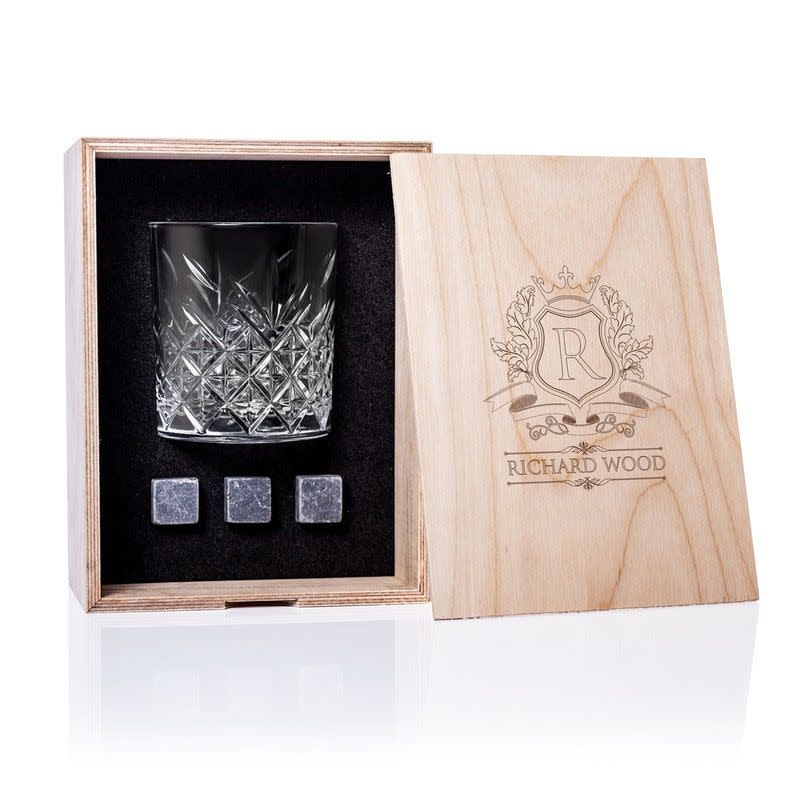 47) Personalized Whiskey Glass Set