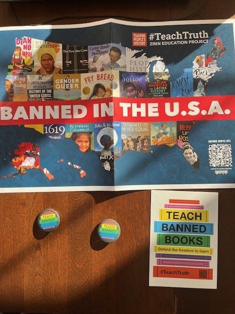 Teaching For Change, a teacher advocacy group, created buttons, posters and postcards as part of its campaign to fight against book bans.