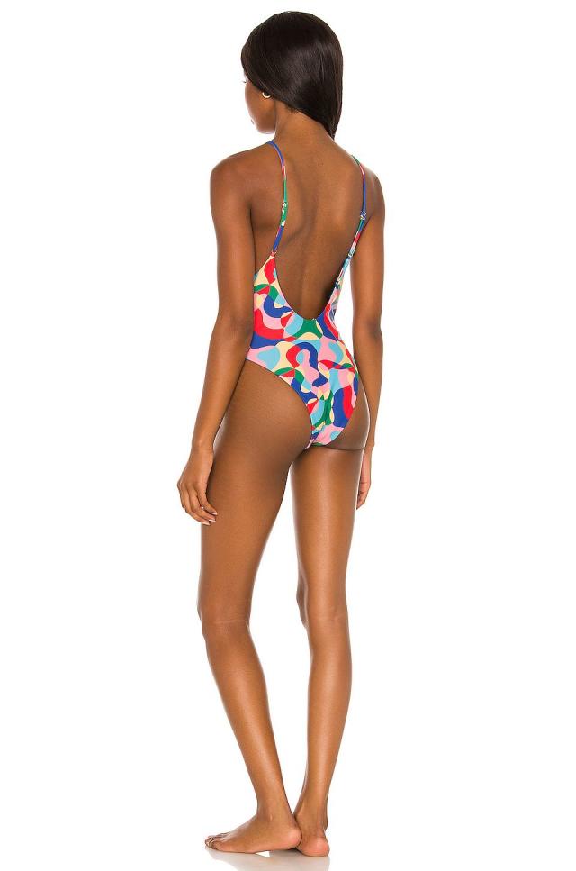 Myrna Bright Red One-Piece Swimsuit