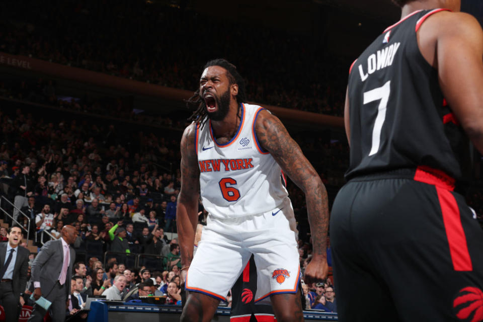 DeAndre Jordan is making the most of his new tenure as a Knick. (Photo by Nathaniel S. Butler/NBAE via Getty Images)