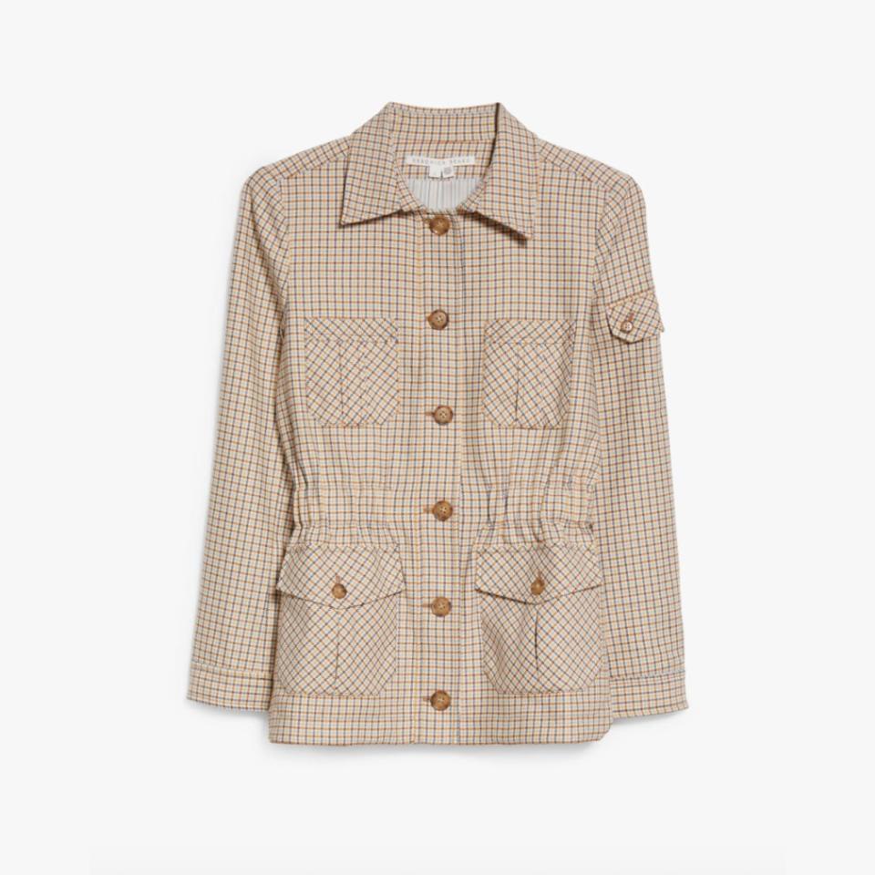 Veronica Beard check camp jacket