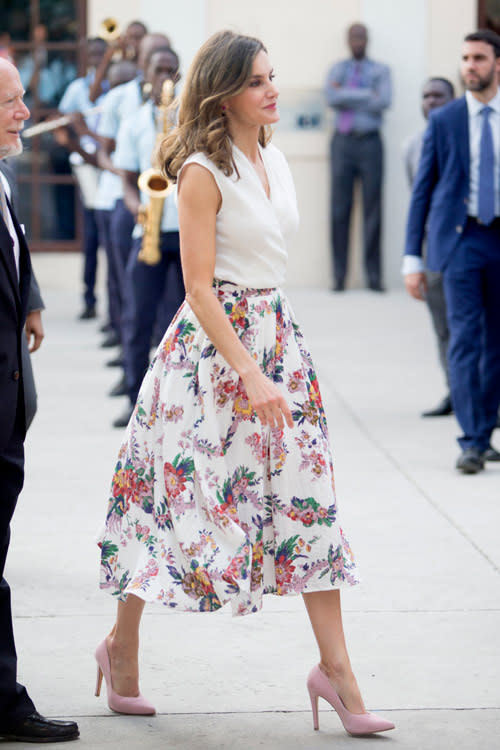 Reina Letizia en Haití