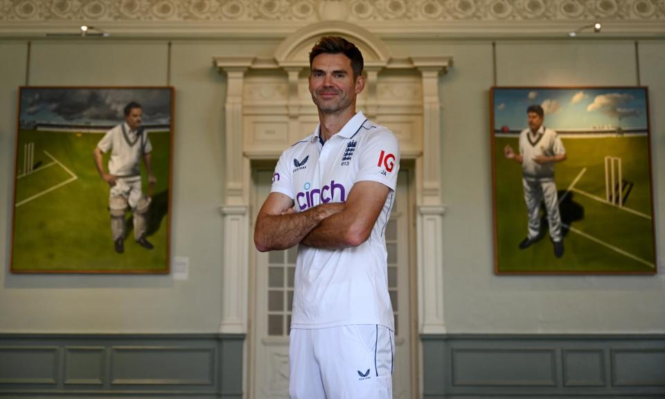 <span>Jimmy Anderson’s last Test appearance for <a class="link " href="https://sports.yahoo.com/soccer/teams/england-women/" data-i13n="sec:content-canvas;subsec:anchor_text;elm:context_link" data-ylk="slk:England;sec:content-canvas;subsec:anchor_text;elm:context_link;itc:0">England</a> comes against West Indies on Wednesday.</span><span>Photograph: Gareth Copley/Getty Images</span>