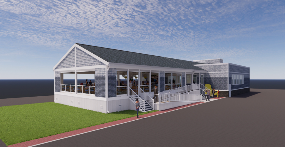 Renderings show what The Black Whale's new patio will look like when renovations are completed in April.