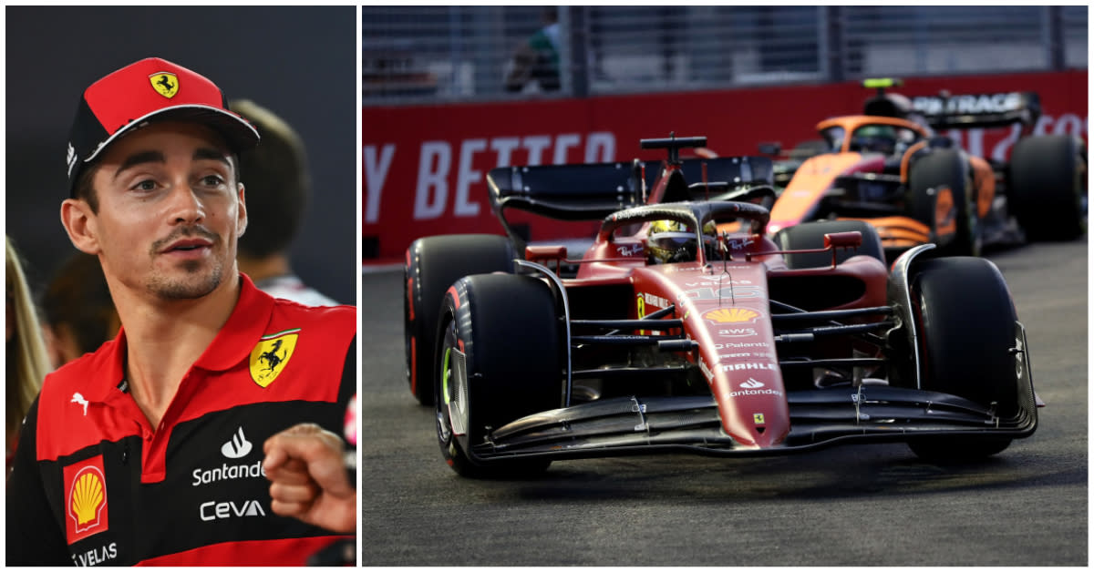 Ferrari's Charles Leclerc takes pole position at the 2022 Formula One Singapore Grand Prix. (PHOTOS: Singapore GP)