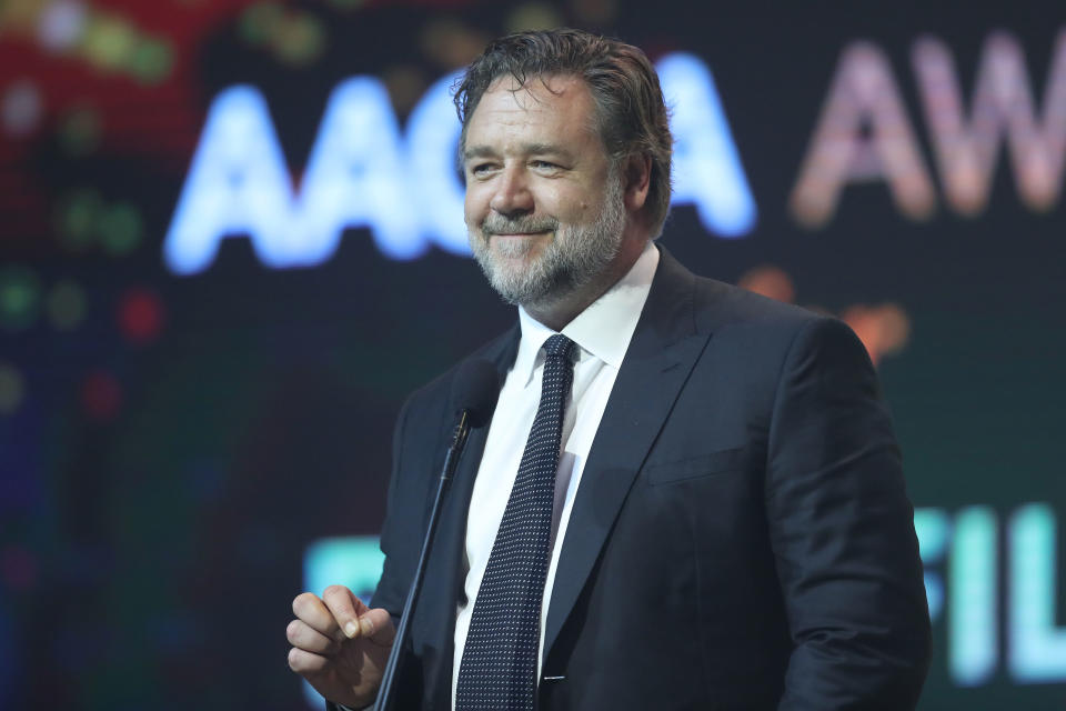 Russell Crowe led the celebrity tweets, reflecting on his own experience as a parent. Source: Getty