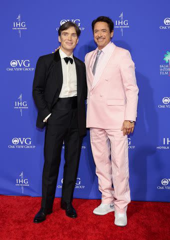 <p>Amy Sussman/Getty</p> Cillian Murphy and Robert Downey Jr.