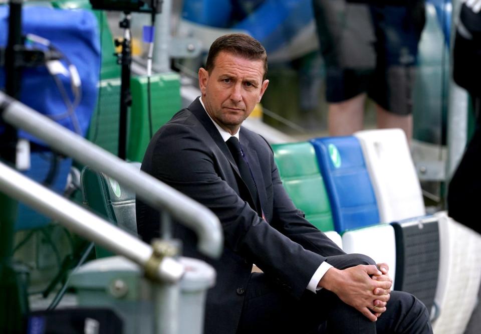 Northern Ireland manager Ian Baraclough is still awaiting a first win in the Nations League (Brian Lawless/PA) (PA Wire)