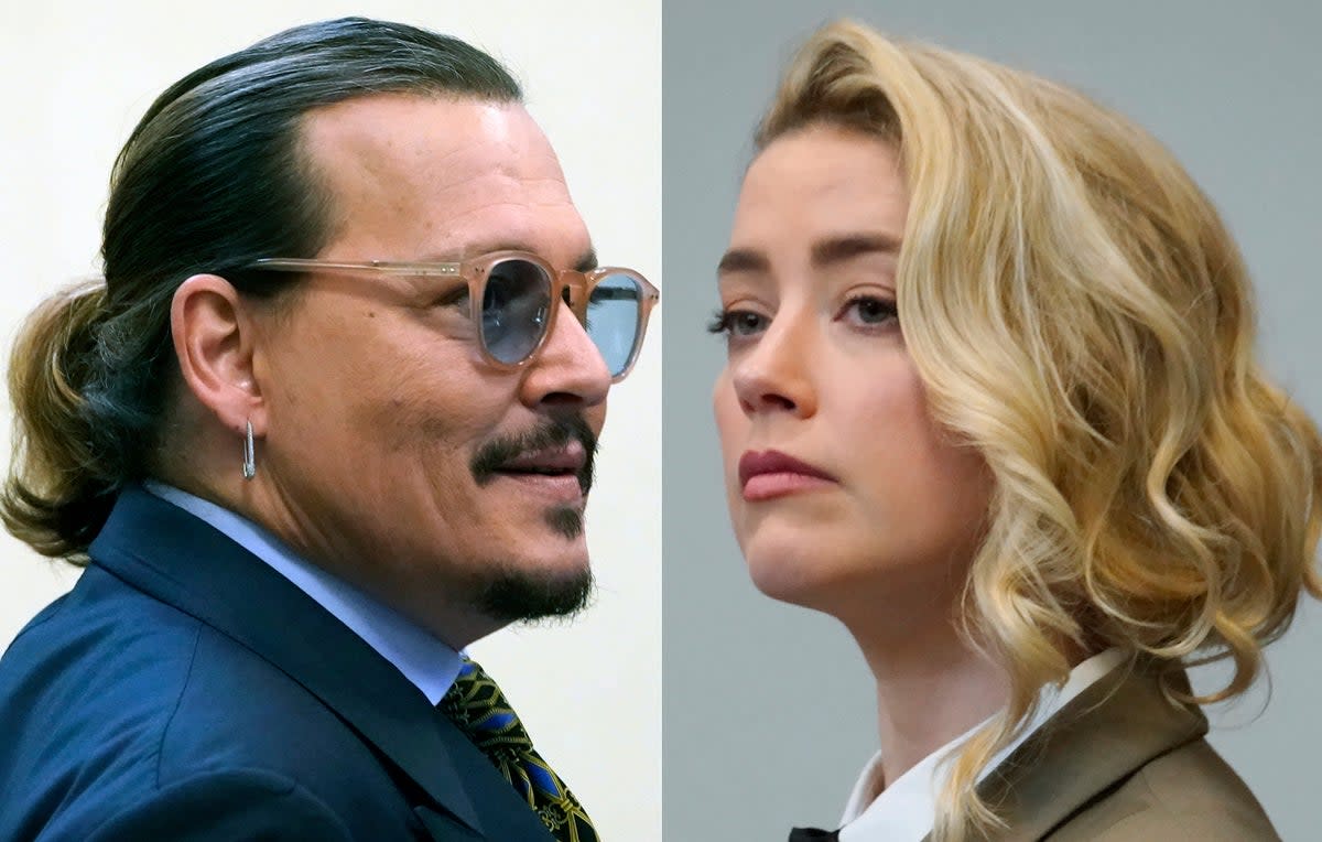 Johnny Depp vs Amber Heard   (AP)