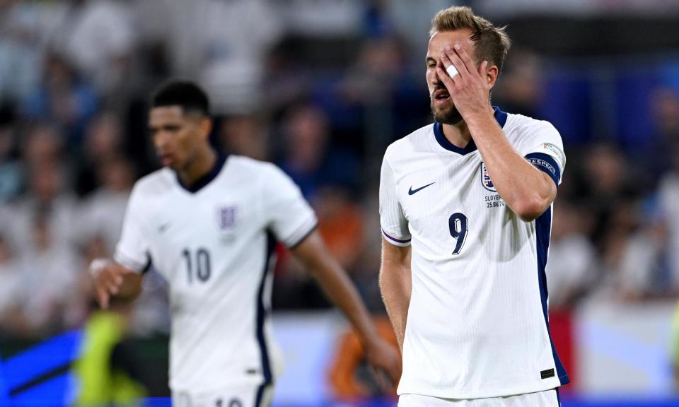 <span>Harry Kane ran hard, but England did not create enough in their 0-0 draw with Slovenia.</span><span>Photograph: Stu Forster/Getty Images</span>