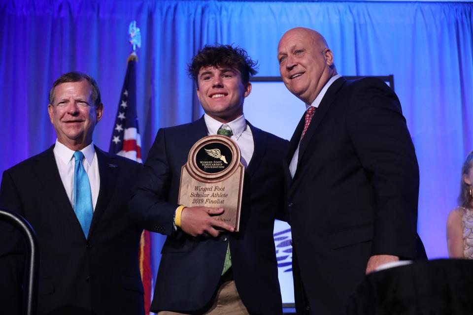 St. John Neumann High School athlete, Jensen Jones. The 30th annual Winged Foot Scholar-Athlete Award banquet was held at the Ritz-Carlton Golf Resort. Thirteen Collier County high school seniors were honored, with one being named the overall winner at the banquet.  Cal Ripken Jr. will be the  keynote speaker, and St. John Neumann High School athlete, Jensen Jones, won the overall honor. 