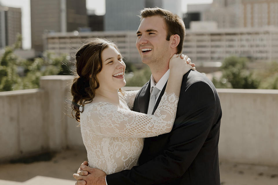 This photo provided by Brad Searcy Photography shows Davy and Natalie Lloyd. Three U.S. missionaries were killed in Haiti after being ambushed at the Port-au-Prince, officials with the mission organization said Friday, May 24, 2024. Two of the victims were a young married couple, Davy and Natalie Lloyd, according to a Facebook posting from Natalie Lloyd's father, Missouri state Rep. Ben Baker. The name of the third person killed wasn't immediately available. (Brad Searcy Photography via AP)