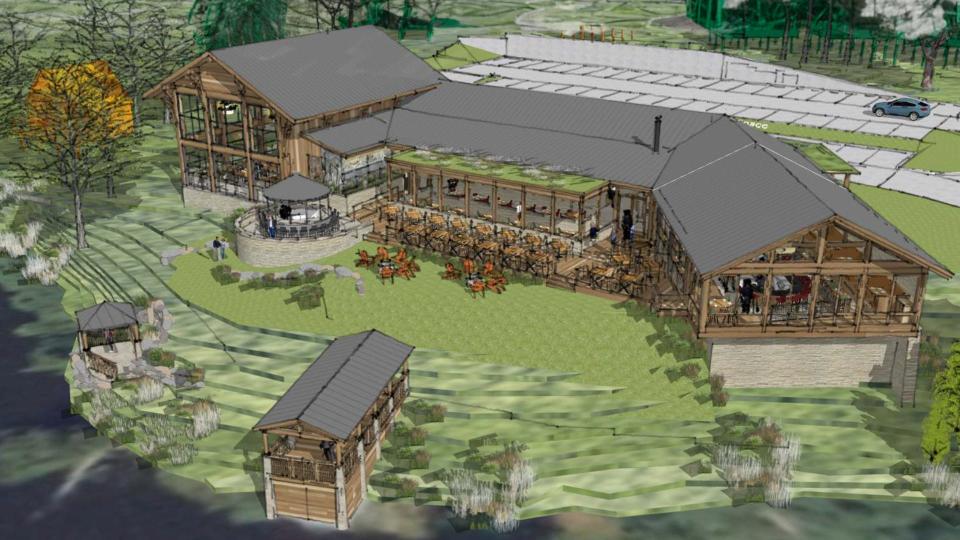 A 10,000-square-foot Wisconsin supper club, named Daylene’s Supper Club at Dawn Manor, will be part of the new Wisconsin Dells resort being built by Kalahari Resorts.