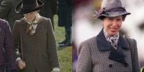 <p>Over the decades, Princess Anne's style has remained timeless and consistent. Actress Erin Doherty donning a brown tweed blazer and silk printed scarf in season 4, which was very similar to what the Princess wore to the Cheltenham Races in 1997.</p><p><strong>RELATED</strong>: <a href="https://www.goodhousekeeping.com/life/entertainment/a34835377/the-crown-season-3-princess-anne-true-story-timeline/" rel="nofollow noopener" target="_blank" data-ylk="slk:What 'The Crown' Gets Right About Princess Anne's Life as a Young Woman;elm:context_link;itc:0;sec:content-canvas" class="link ">What 'The Crown' Gets Right About Princess Anne's Life as a Young Woman</a></p>