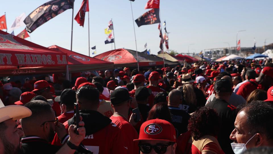 49ers Fans. (Photo by Meg Oliphant/Getty Images)