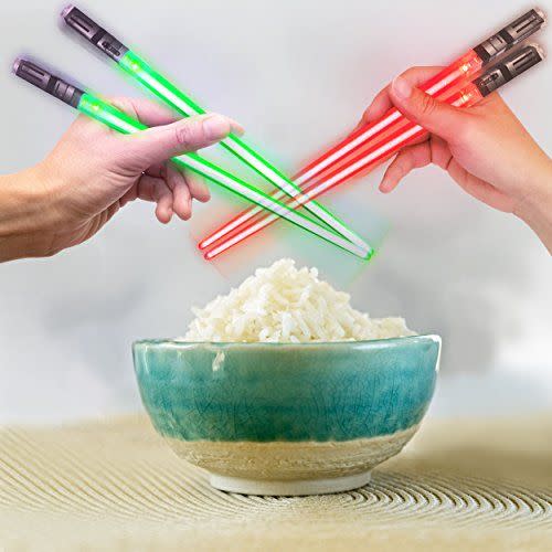 6) Light Up LightSaber Chopsticks