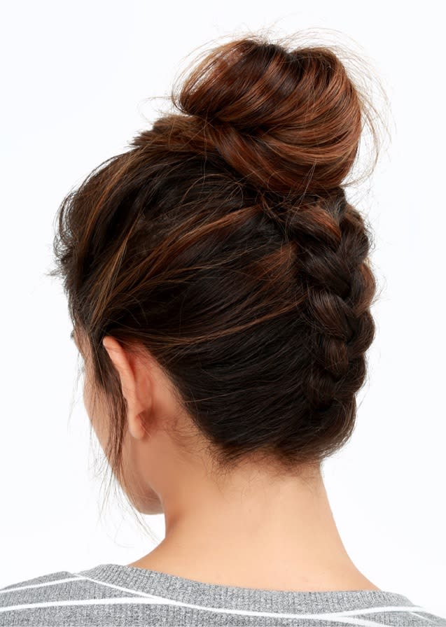 Reverse Braided Bun