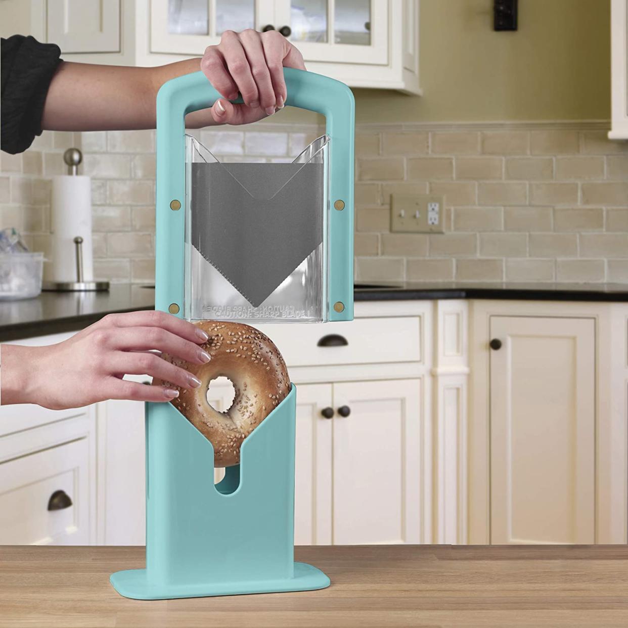 The Original Bagel Guillotine Universal Slicer