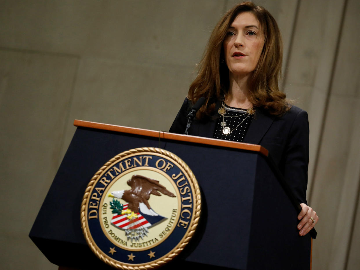 Rachel Brand speaks at a Justice Department summit in Washington: REUTERS/Aaron P. Bernstein