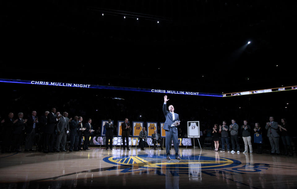 Chris Mullin. (AP Photo/Jeff Chiu)