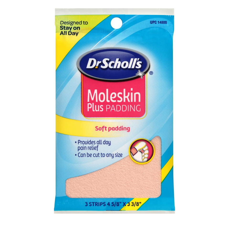 Dr. Scholl's MOleskine plus foot padding