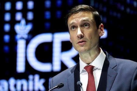 White House Homeland Security Advisor Tom Bossert speaks at a cyber security conference held at Tel Aviv University, Israel June 26, 2017. REUTERS/Amir Cohen