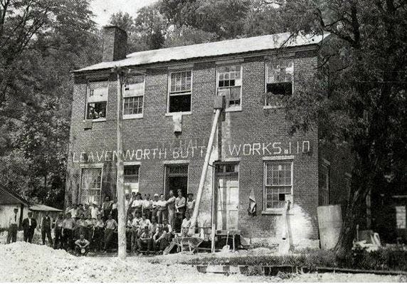 Business was booming in the early 1900s at the Leavenworth Button Works in the small Ohio River town about 20 miles west of Corydon. The Leavenworth factory and others like it across Indiana would take freshwater mussel shells that had been scooped out of the state's creeks and rivers and turn them into mother-of-pearl buttons.