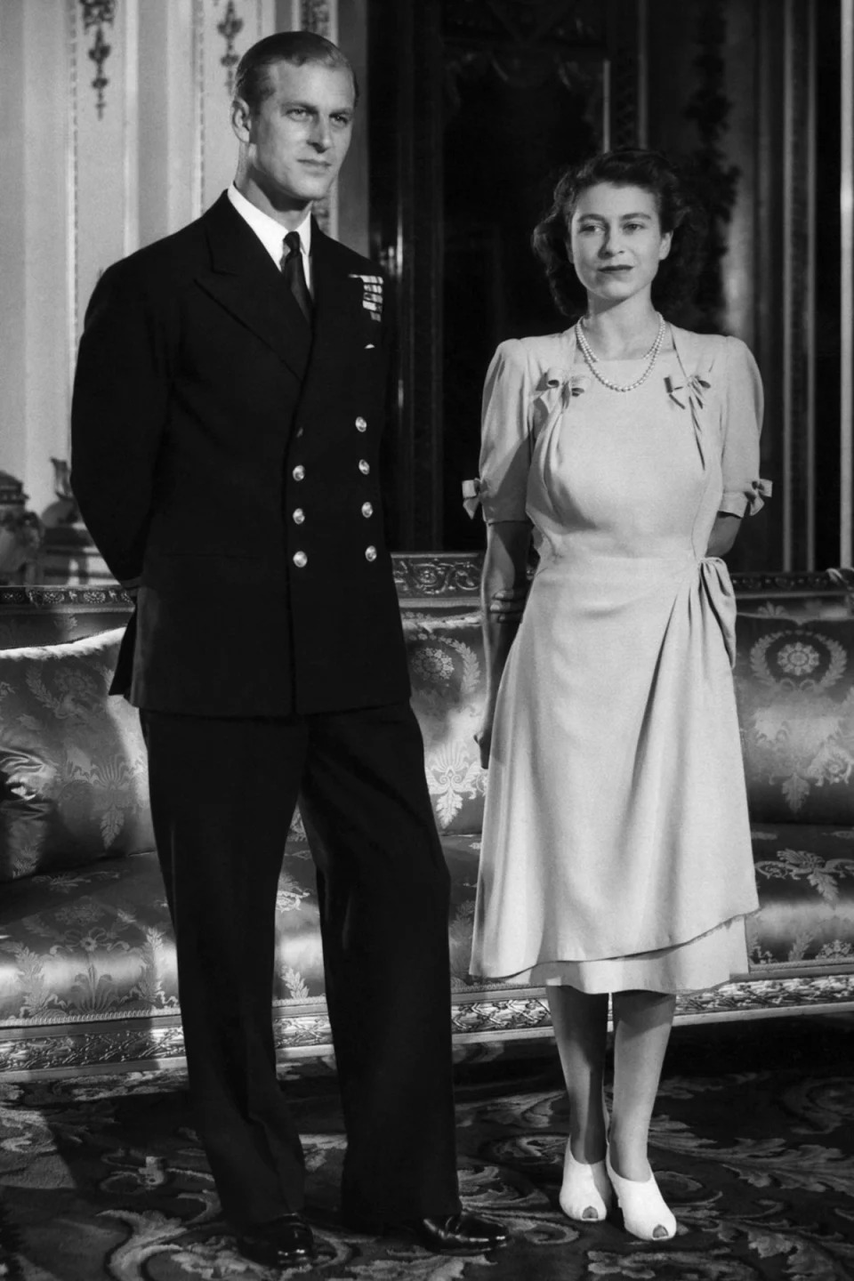 1947: Princess Elizabeth and Philip Mountbatten announce their engagement (Everett Collection/Rex)