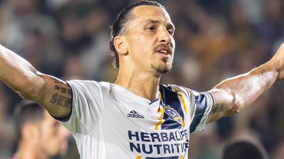 Zlatan Ibrahimovic's memorable run with the LA Galaxy will come to an end.  (Photo by Shaun Clark/Getty Images)
