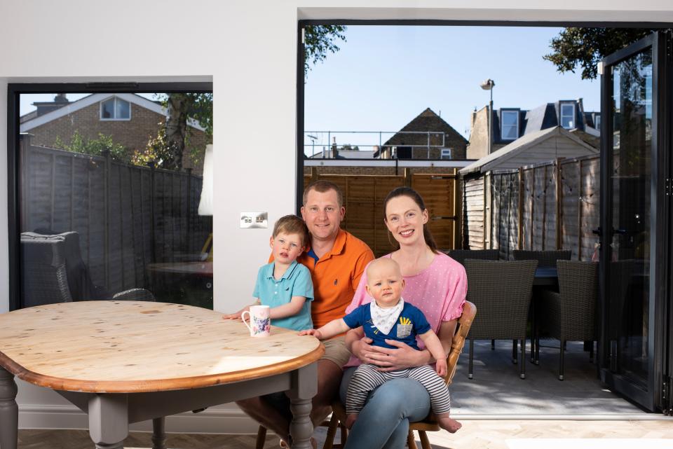 Further afield: Joe and Lucy swapped a flat in Battersea for a house in Wimbledon between lockdowns last year (Daniel Hambury/Stella Pictures Ltd)