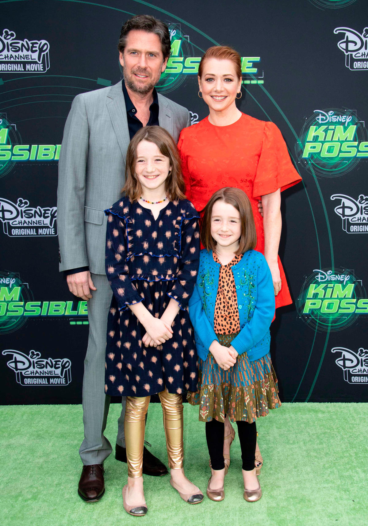 Alyson Hannigan Shemale Sex - Family Night Out! Alyson Hannigan Takes Husband and Lookalike Daughters to  Kim Possible Premiere