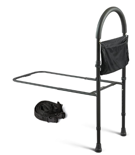 Recalled Bed Assist Bar pictured with retention strap included with product.