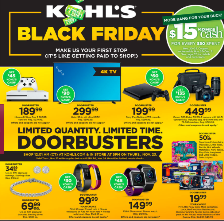 Kohl’s Black Friday deals