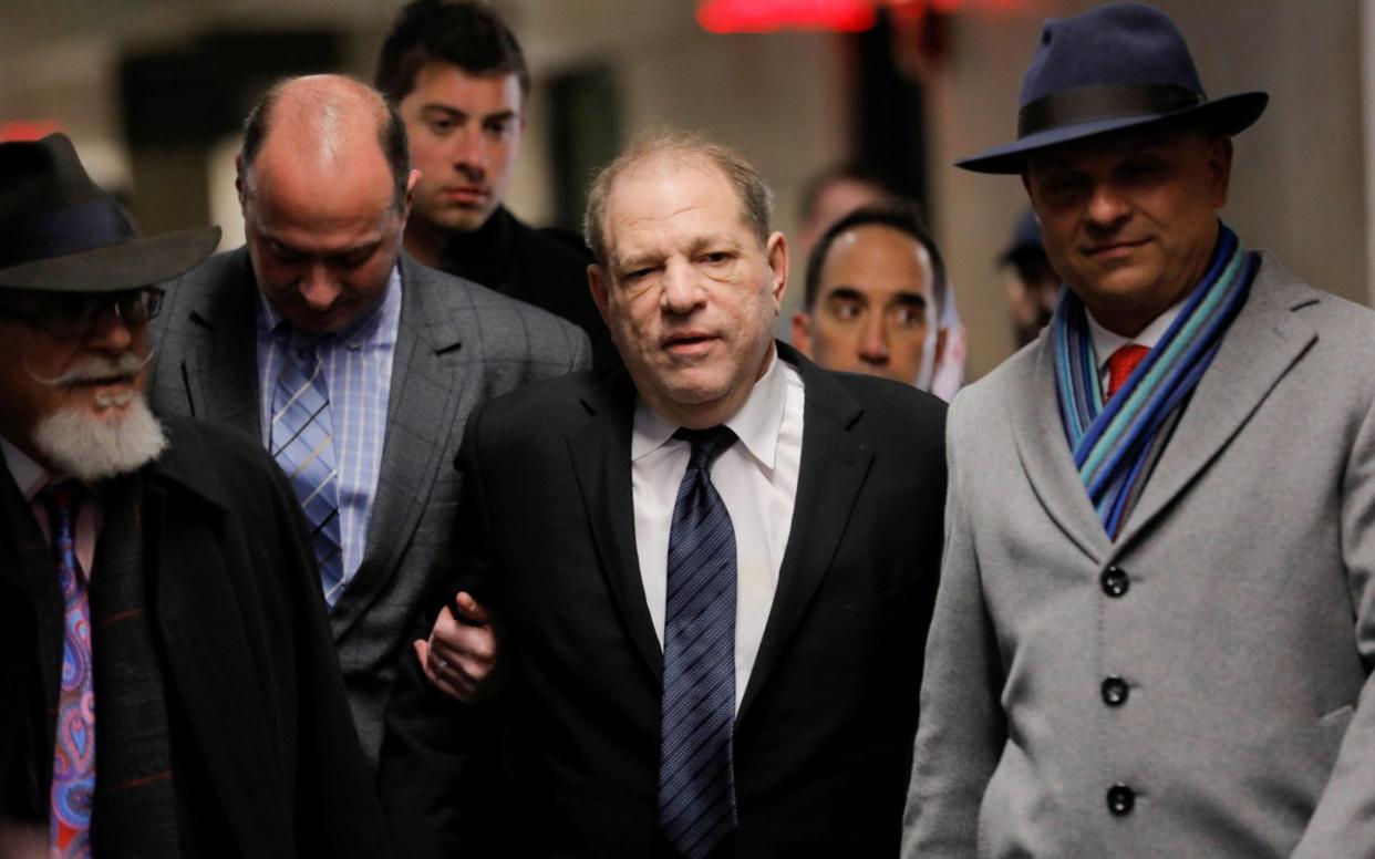 Harvey Weinstein arriving in court on Wednesday, to hear opening statements from the prosecution and defence - REUTERS