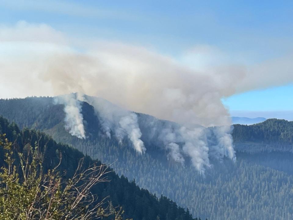 The Lookout Fire grew to 140 acres by Saturday morning.