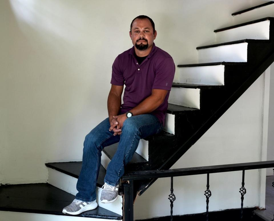 Nicholas Cote, a former chief clerk in District Court, at his home in June.